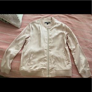 Women’s blush bomber jacket